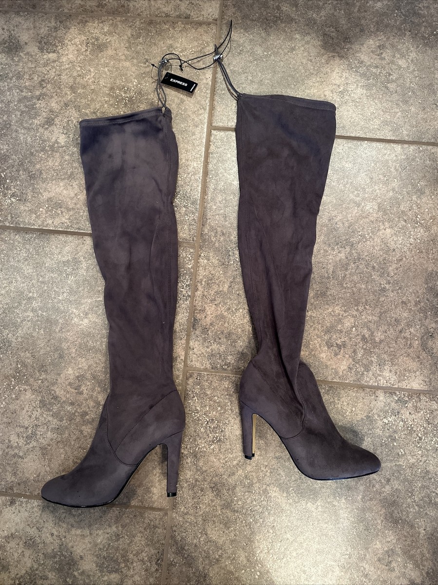 Suede Boots Express Over The Knee Boots NEW BRIAN ATWOOD X Express