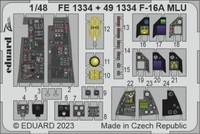 MW22 Eduard FE1334 F-16A Mlu 1/48 Zoom Set For Kinetic