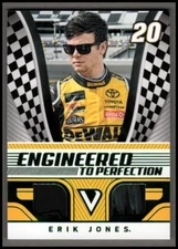 2018 Panini Victory Lane Engineered to Perfection Materials Green Erik Jones /99