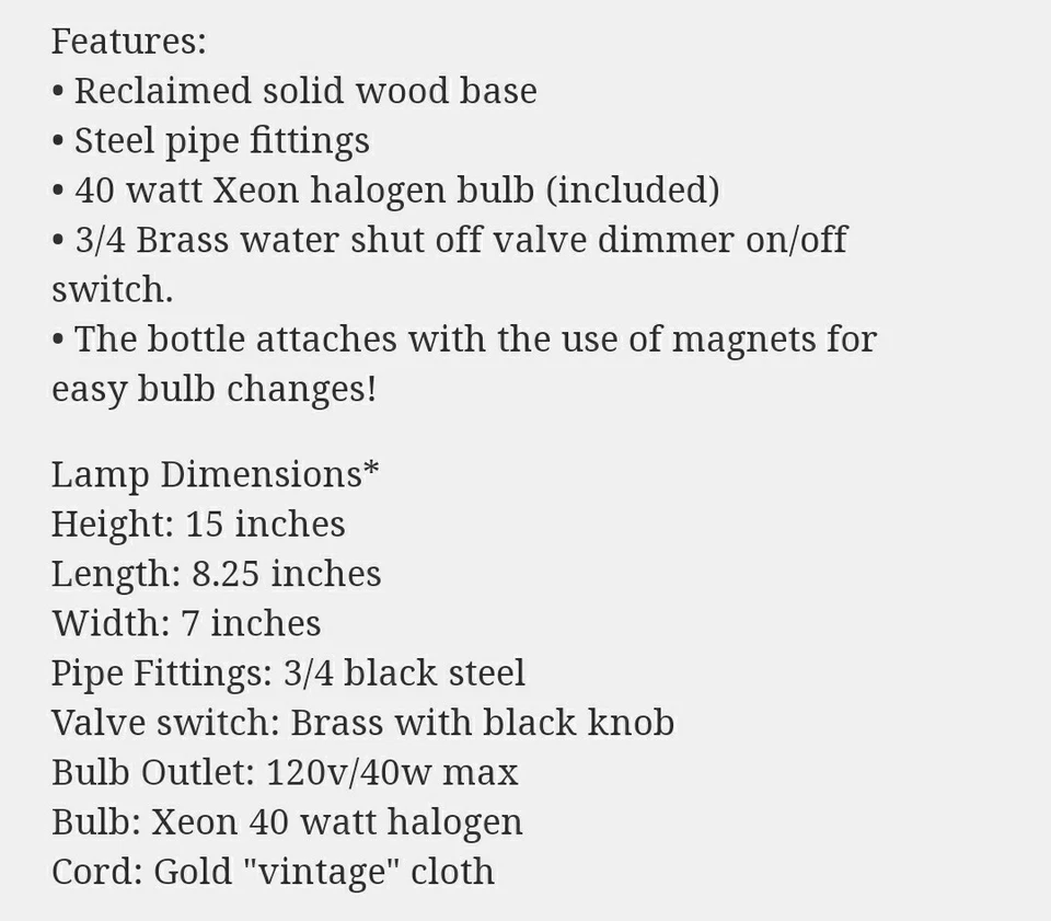 Fifty 1st Skull Lamp 💀 Steampunk ,Halloween, Horror , Vodka SKull - Image 4 of 4