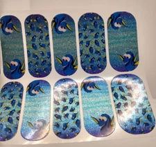 Jamberry Nail Wrap Pixar Dory "Just Keep Swimming" Finding Nemo Full Sheet