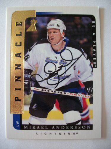 1996-97 BE A PLAYER AUTOGRAPH MIKAEL ANDERSON # 65 TAMPA BAY   BOX  52 - Picture 1 of 1