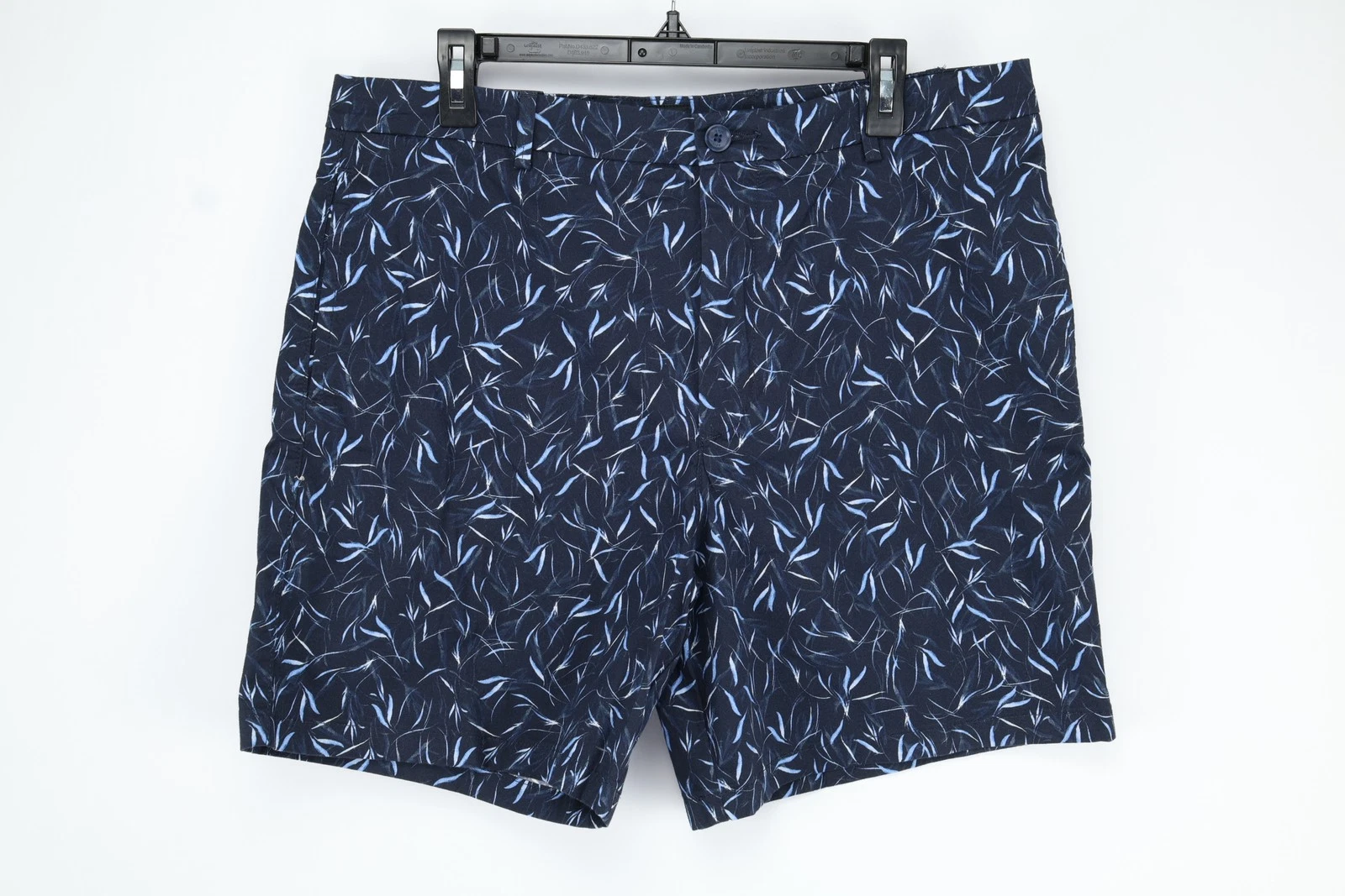 BOSS Hugo Boss Karlos Shorts Men’s 34 Blue Leaf Print Casual Summer