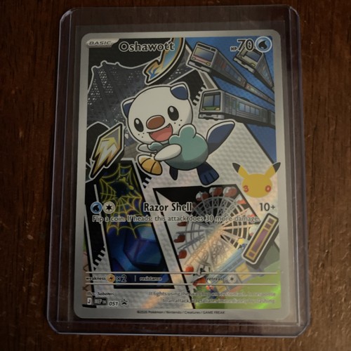Pokemon TCG Oshawott 051 Mega Evolution Promo  Illustration Holo Full Art NM