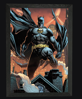 Batman In Gotham Displate Metal Poster DC Comics Dark Knight Wall Art Framed