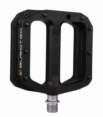 Burgtec MK4 Composite Flat Pedale schwarz Radfahren Bike Ride Pedal Riding Ride