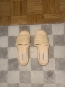 Steve Madden Beachy Natural Slides Sandals Women’s 9.5M
