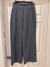 Lululemon Athletica Wide-Leg Stretch Activewear Pants Gray/green Women's Size 10