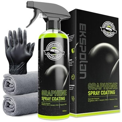 Graphene Spray Coating(16.9 Oz.) - UV Ceramic Coating for Cars -3 Green-500ml