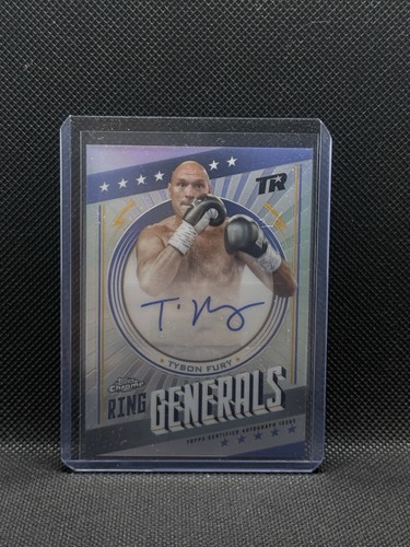 Tyson Fury #RGA-TF 2024 Topps Chrome Ring Generals Autograph card