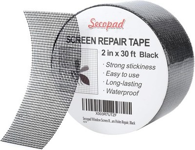 Fly Screen Repair Tape, 5 cm x 9 m Fly Screen Repair Kit, Waterproof Mesh