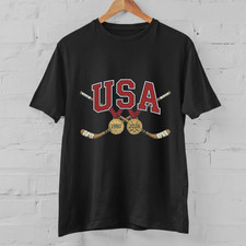 USA Hockey Gold Medal Shirt - Vintage 1980 and 2026 Winter Games Tee