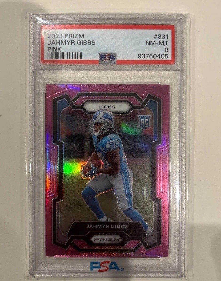 2023 Panini Prizm - Rookies Jahmyr Gibbs #331 Pink Prizm (RC)