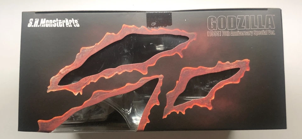 S.H.MonsterArts GODZILLA 1995 70th Anniversary Special Ver. Bandai Figure SHM - Image 4 of 4