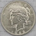 1923-S Peace Silver Dollar One Dollar US Type Coin 90% Silver Circulated Raw