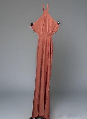 NWT MINKPINK Finlay Satin Halter Gown MSRP $179.50 Color Rose