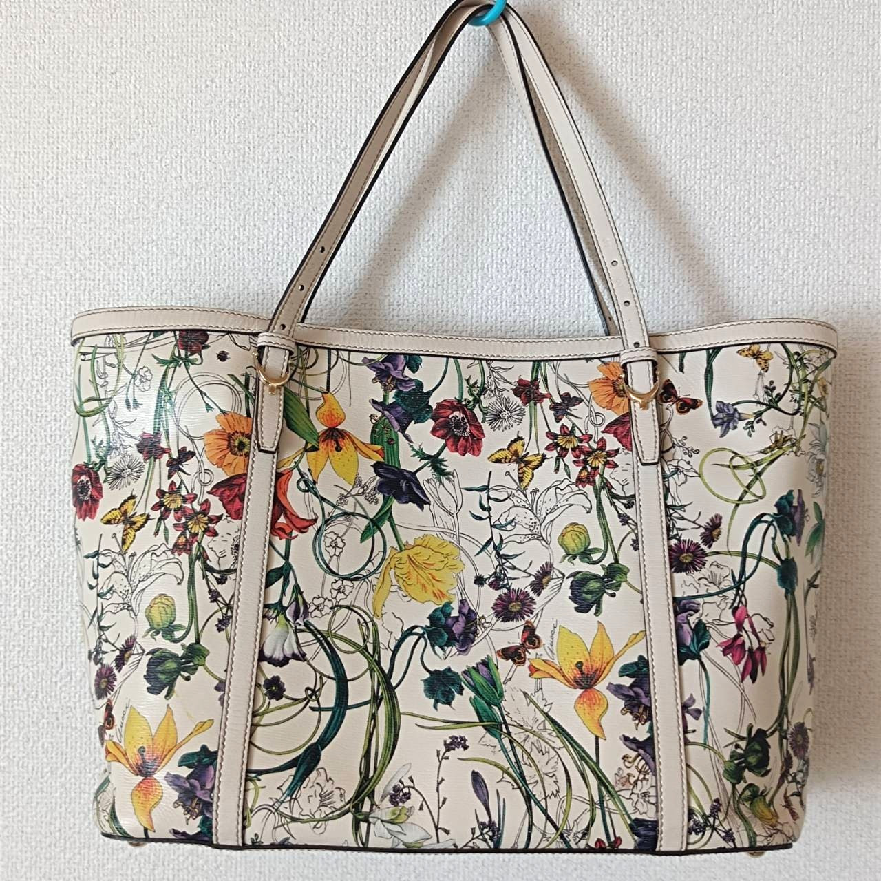 GUCCI Flora Tote Bag Hand Bag PVC 309613/002123