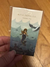 Rifle Paper Co Mermaid Enamel Lapel Pin Pinback Brooch