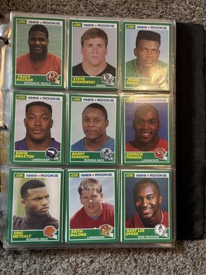 Score 1989 NFL 9-Card Lot Rookie/All Pro Barry Sanders Montana Aikman