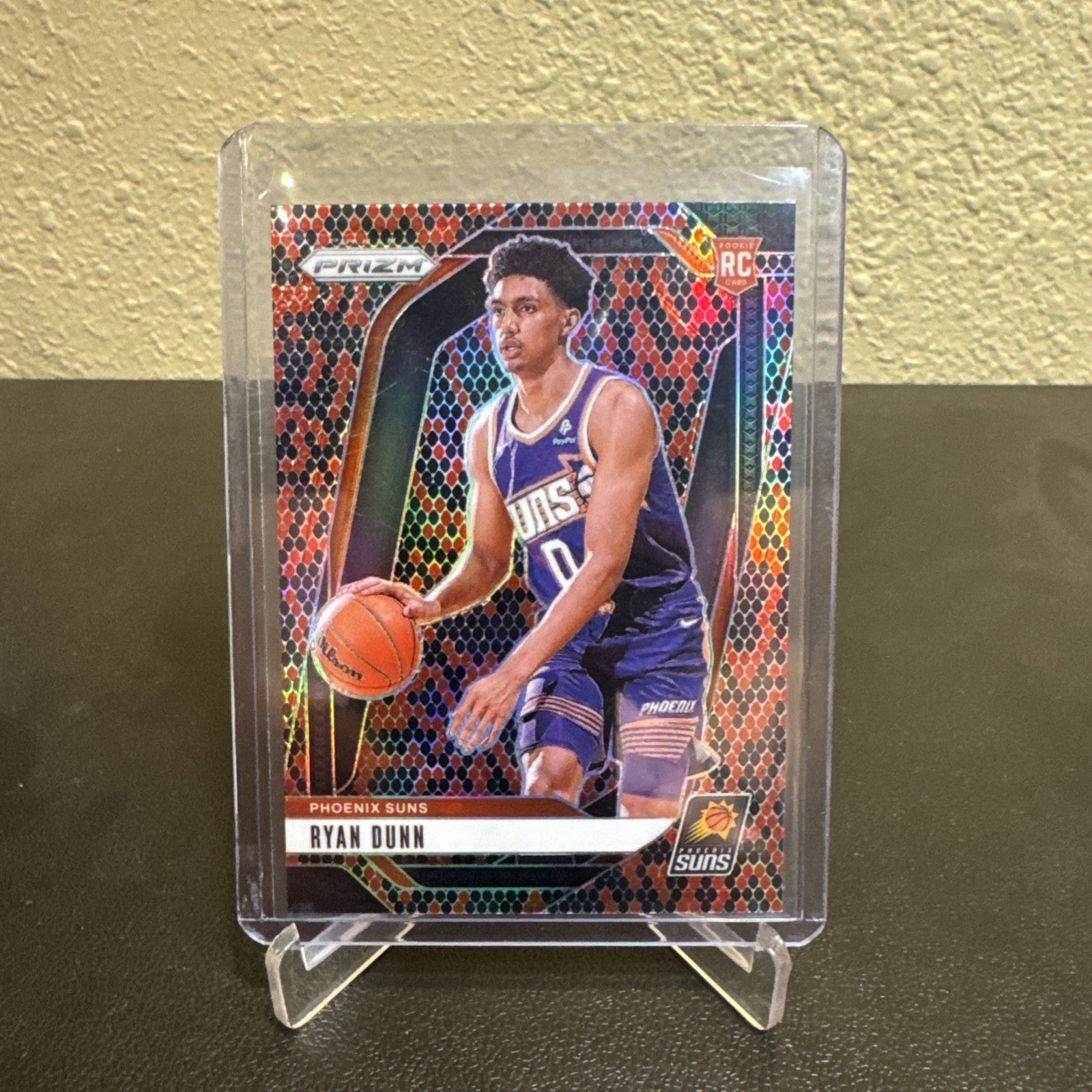 2024 Panini Prizm Ryan Dunn RC Snakeskin Prizm SSP #258 Suns