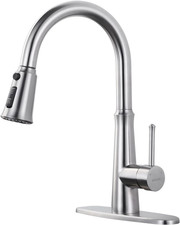 Kitchen Faucet with Pull down Sprayer, Stainless Steel Brushed Nickel Faucet for