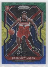 2020-21 Panini Prizm Choice Blue Yellow & Green Prizm Cassius Winston #275 5ub