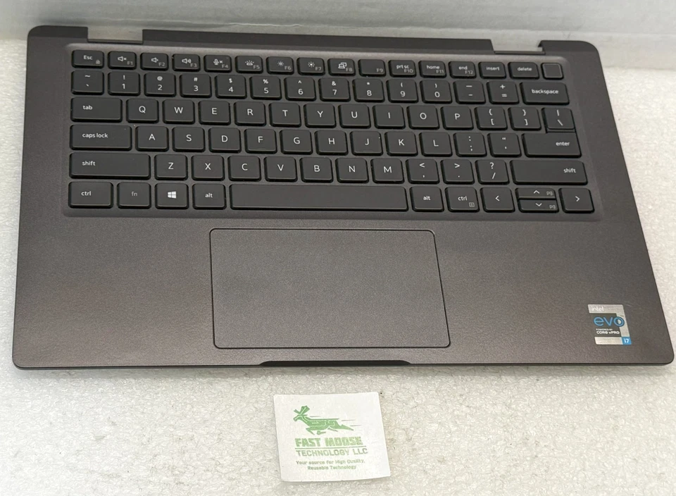 Teclado/touchpad genuino Dell Latitude 7420 2 en 1 con reposamanos para computadora portátil D7T80 RYMK Foto 4 de 4