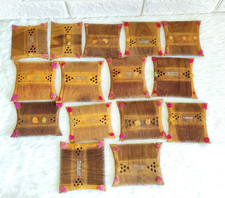 19c Antique Handmade Tribal Lady Wooden Hair Comb Vanity Collectible 15Pcs WN764