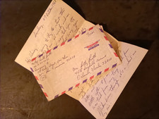 Vietnam 1968 - US Letter Home from Front Qui Nhon - About Deadly Raid at Night!