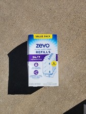 Zevo Flying Insect Trap Fly Trap 4 Refill 4 Total Cartridges NEW TORN PACKAGE