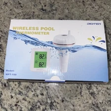 Digital Wireless Floating Swimming Pool Thermometer Indoor/Outdoor NEW