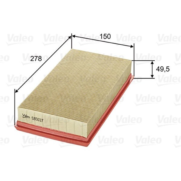 Valeo Luftfilter Filtereinsatz Passend FüR Dacia Solenza Nissan Kubistar-image