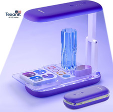 Double-Sided UV Resin Light, UV Light for Resin Curing, Foldable UV Lamp, Wirele