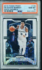 Dejounte Murray 2019-20 Panini Prizm White Sparkle #138 PSA 10