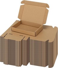 100 Pack 6x4x1 Small Shipping Boxes Corrugated Mailer Packaging Brown