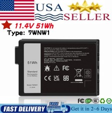   New Battery For Dell Latitude 5424 5420 7424 Rugged Tablet Type-7WNW1 51Wh