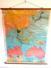 Vintage Canvas map of South East Asia and Australia