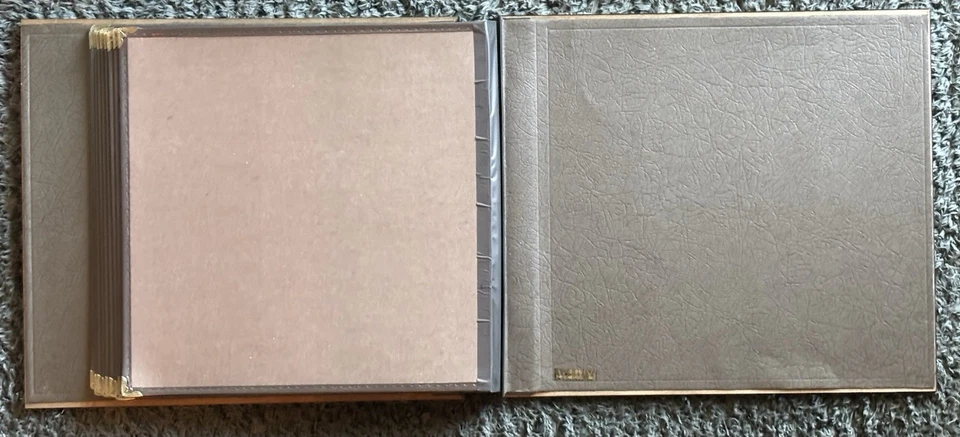 Vtg 1992 Bombay Company Wood & Brass Engravable Memory Photo Album + Extra Pages - Image 4 of 4