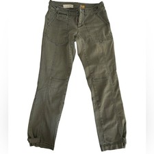 Pilcro and the Letterpress Anthropologie Sage Green Utility Pants Size 27  