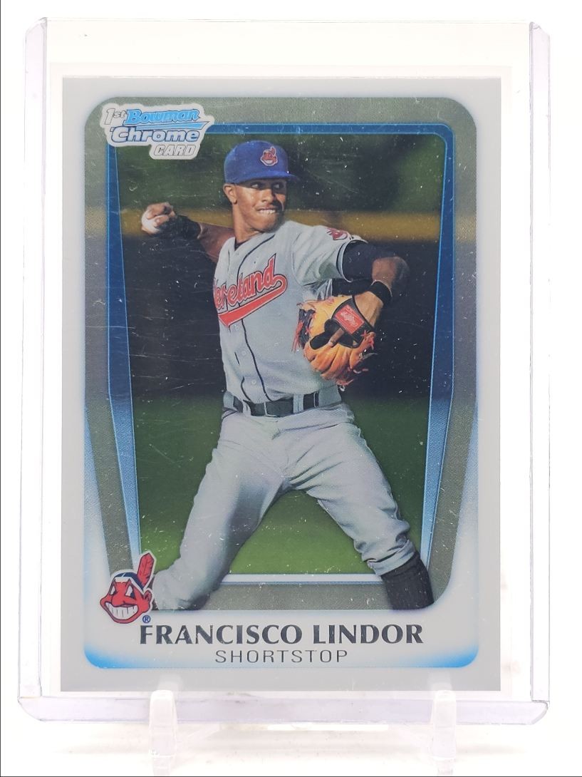 FRANCISCO LINDOR 2011 BOWMAN CHROME DRAFT 1ST BASEBALL INDIANS Q5786