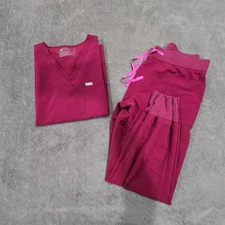 Figs Set Top Catarina  One-Pocket FW1000 XL  Bottom Joggers w21sw2064 L Magenta