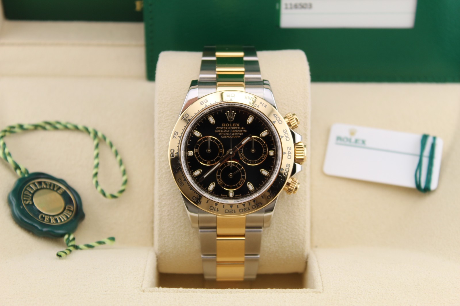 Rolex Cosmograph Daytona Black Dial, 40mm - 2017 - 116503 - Full Set