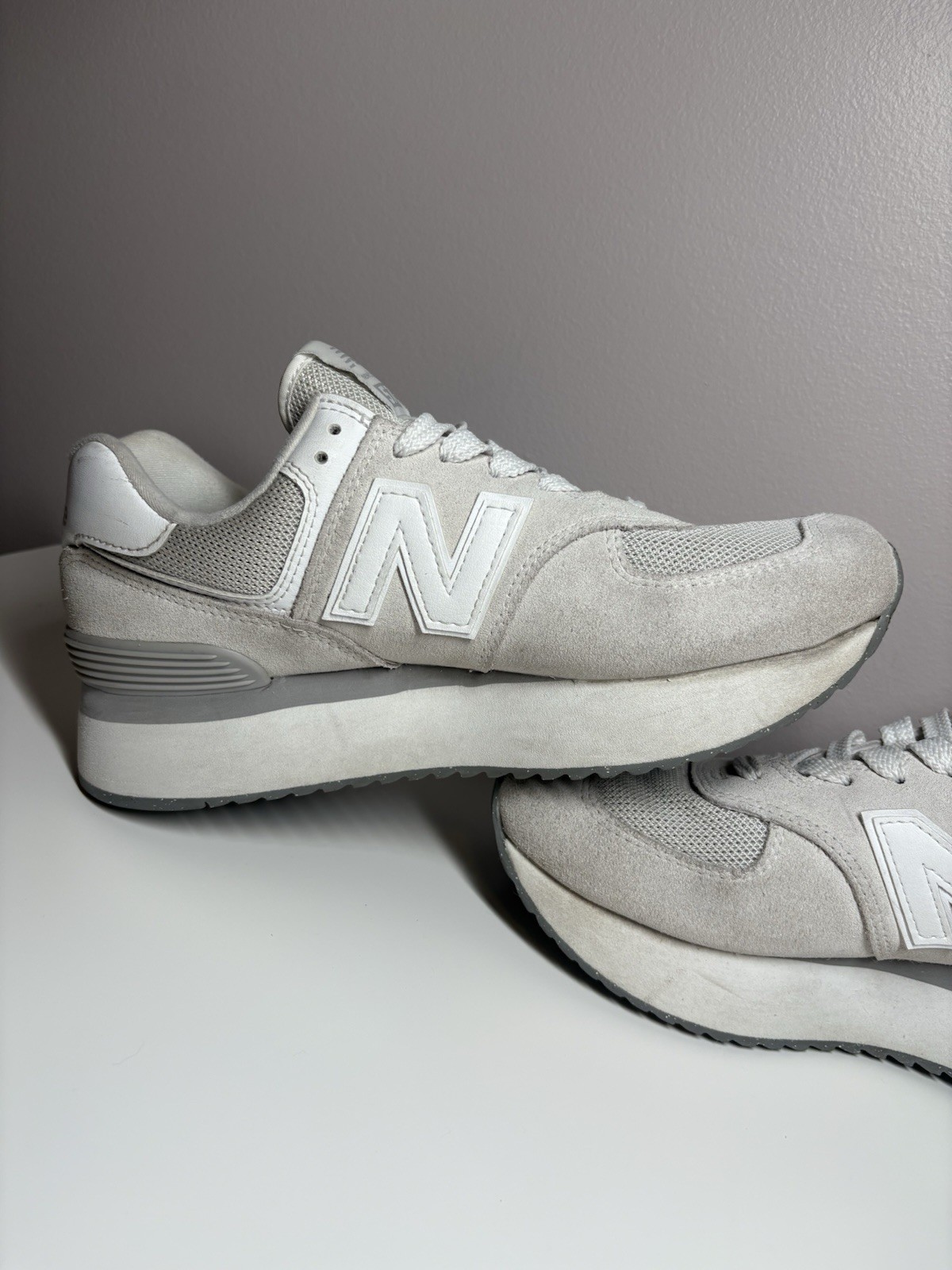 New Balance 574+ Reflection Platform Sneakers Wom… - image 5