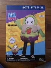 Inspirit Designs Fall Guys Zombean Kids Costume Size M-XL