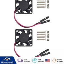 Efficient Low-Noise Raspberry Pi Fan 30x30x7mm for Enhanced Cooling - 2-Pack