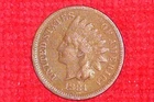 1881, *(Rare)*, Antique Coin, Indian Head Penny, (145 Years Old).