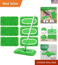 Washable Microfiber Mop Pads - 6 Count for Ultimate Floor Cleaning Experience