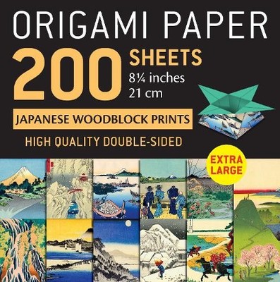 Origami Paper 200 sheets Japanese Woodblock Prints 8 1/4''