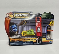 HASBRO ANGRY BIRDS STAR WARS DARTH VADER'S LIGHTSABER BATTLE GAME COMPLETE W BOX