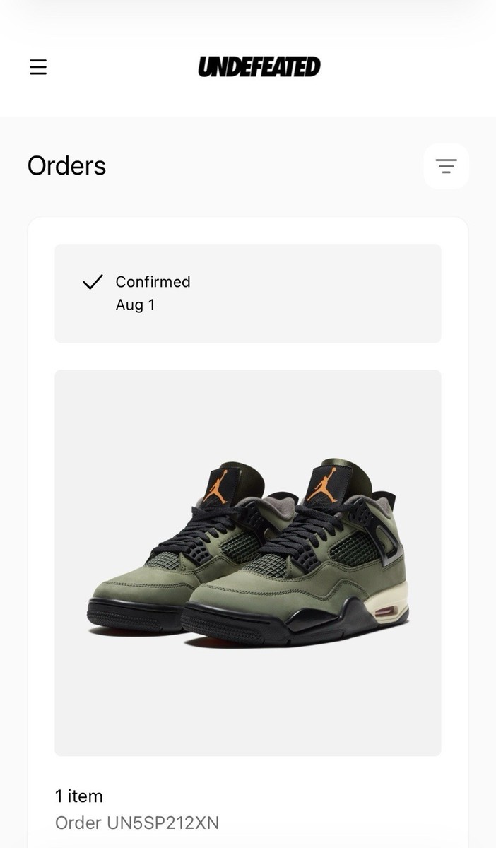 Size 10 - Undefeated x Air Jordan 4 Retro 2025 Green | eBay